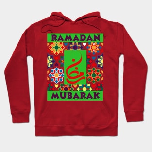 RAMADAN MUBARAK, beautiful Calligraphy and Islamic pattern. Hoodie